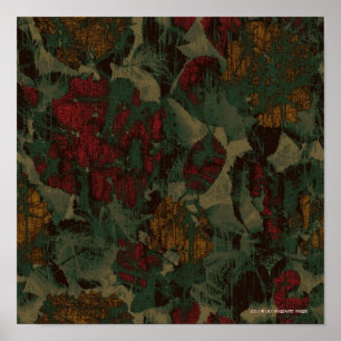 Poster Colorful flower camouflage