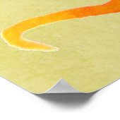 Poster Colorful gecko  watercolor illustration (Coin)