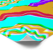 Poster Colorful Geometric Glitch Pattern  (Coin)