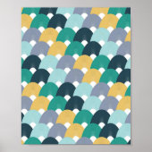 Poster Colorful Geometric Pattern (Devant)