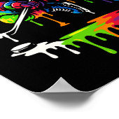 Poster Colorful Hockey Ice Cream Drip Player  (Coin)