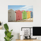 Poster Colorful Huts (Bureau à domicile)