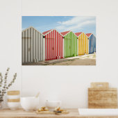Poster Colorful Huts (Cuisine)
