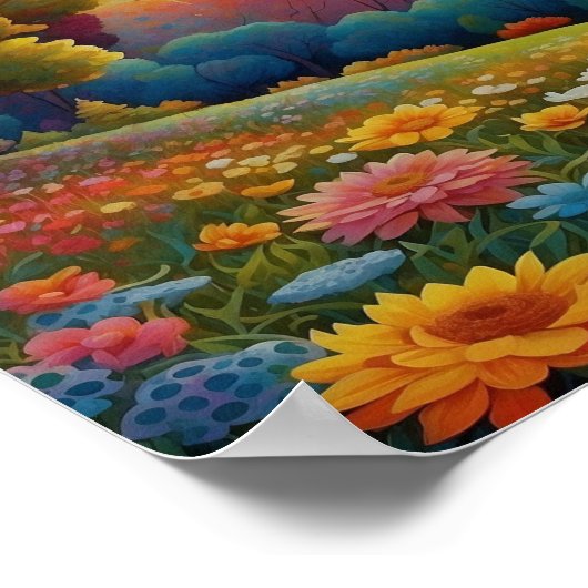 Poster Colorful Meadow Art (Coin)