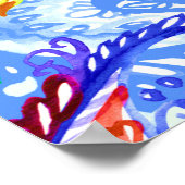 Poster Colorful paisible sans couture motif (Coin)