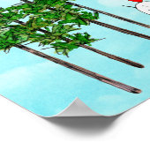 Poster Colorful Pine Trees with Words (Coin)