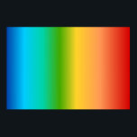 Poster Colorful Rainbow color gradient<br><div class="desc">arc-en-ciel, coloré, multicolore, multicolore, gay, homosexuel, drapeau, dégradé, LGBT, joli, beau, couleurs, coloré, multicolore, homosexualité, lesbienne, orgueilleux, fier, bisexuel, transgenre, hippy, hippie, spectre, couleurs, lumineux, vibrant, heureux, visible, prisim, abstrait, rouge, orange, jaune, vert, bleu, bleu, royal iv, arc-en-ciel, lisse, moderne, contemporain, élégant, design, graphique, </div>