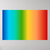 Poster Colorful Rainbow color gradient (Devant)