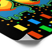 Poster Colorful Rainbow Drip Number 26  (Coin)