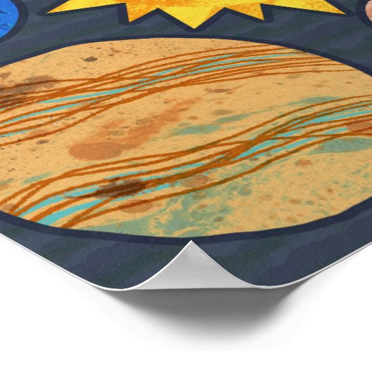 Poster Colorful Solar System (Coin)