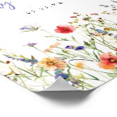 Poster Colorful Wildflower Wedding Welcome (Coin)