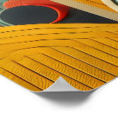 Poster Colorfull Moderne Abstrait biologique Formes mural (Coin)