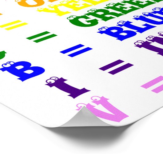 Poster Colors de Rainbow (Coin)