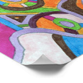 Poster "Colorscape" Art Abstrait (Coin)