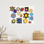 POSTER COLOSSAL - ÉTOILES JUIVES - CHANUKAH (Cuisine)