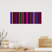 Poster Colossal multicolore Barcode Art #2 (Cuisine)