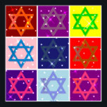 POSTER COLOSSAL (STARS JEWISH POP ART)<br><div class="desc">Poster De Chanukah De Taille Énorme. Disponible en différentes tailles. Commande avec un cadre à la partition personnalisée. Beaucoup de cadres et de matchs à choisir. Idéal pour la décoration et les cadeaux de vacances. Profitez de vos vacances !</div>