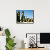 Poster Colosses Ramesses II et Pylon d'Amenophis (Bureau à domicile)