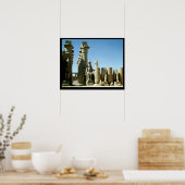 Poster Colosses Ramesses II et Pylon d'Amenophis (Cuisine)