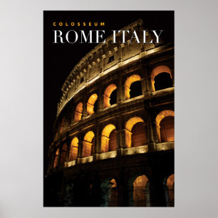 Poster colosseum rome italie