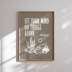 Poster Colossiens 3 2 Western Christian Wall Art