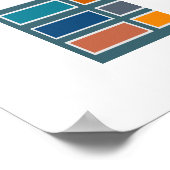 Poster Colour Bricks (retro) (Coin)