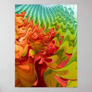 Poster Colourful Autumn Tree 
