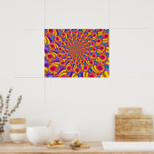 Poster Colourful Fractal Pattern (Cuisine)