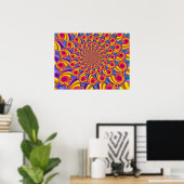 Poster Colourful Fractal Pattern (Bureau à domicile)