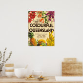 Poster Colourful Queensland, Australia (Cuisine)