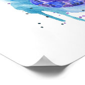 Poster Colourful Snake Watercolor Artwork (Coin)