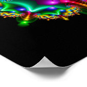 Poster Colourful Symmetry Fractal (Coin)