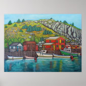 Poster Colours of Quidi Vidi, Newfoundland by Lisa Lorenz (Devant)
