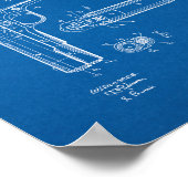 Poster Colt 1911 Brevet d'armes à feu - Plan directeur (Coin)