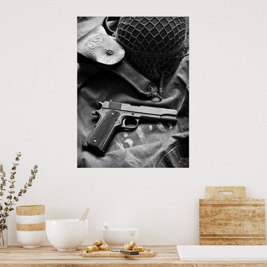 Poster colt 1911A1 (Cuisine)