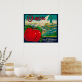 Poster Columbia Apple Crate LabelYakima, WA (Cuisine)
