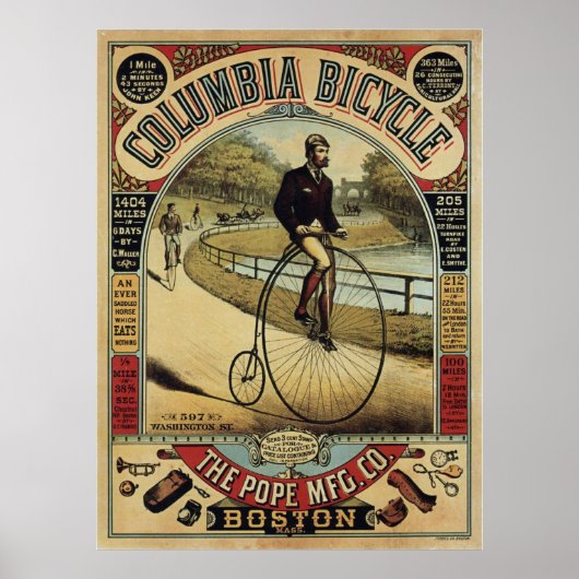 Poster Columbia Bicycle (Devant)