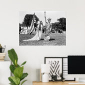 Poster Columbia et Lady Liberty, 1919 (Bureau à domicile)