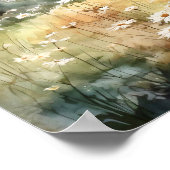 Poster Columbia Gorge Peinture Art Imprimer (Coin)