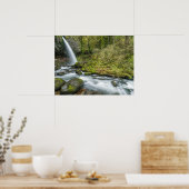 Poster Columbia River Gorge, Ponytail Falls (Cuisine)