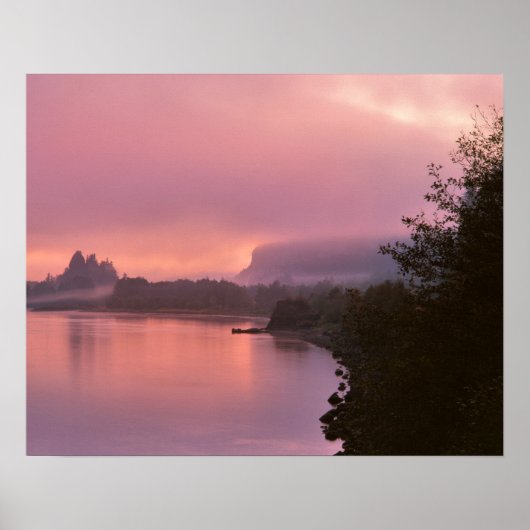 Poster Columbia River Gorge, Sunrise, OU (Devant)