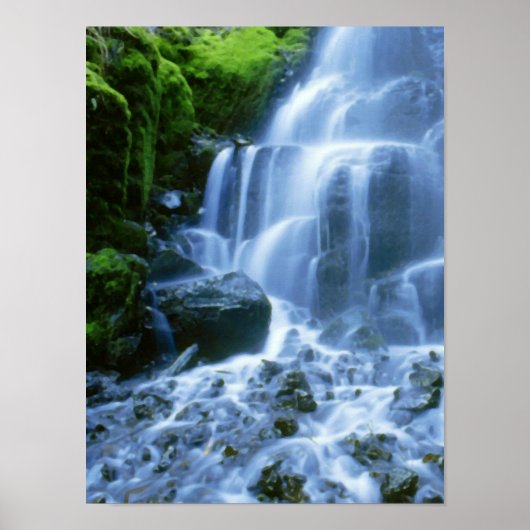 Poster Columbia River Waterfall Fine Photo (Devant)
