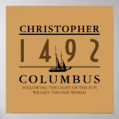 Poster Columbus 1492 (Devant)