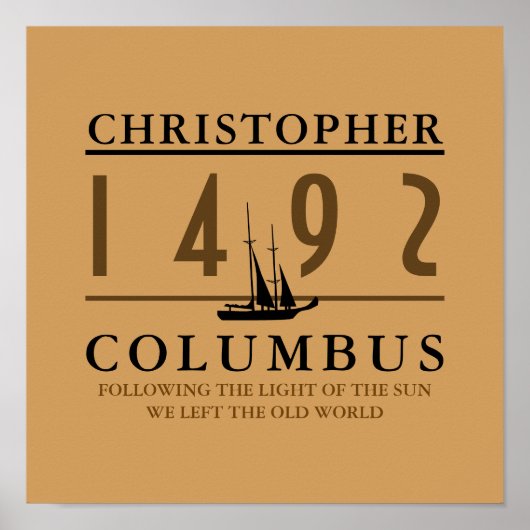 Poster Columbus 1492 (Devant)