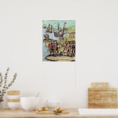 Poster Columbus à Hispaniola (Cuisine)