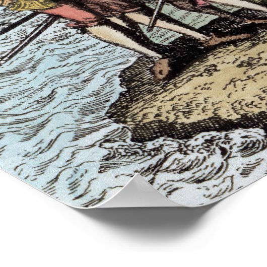 Poster Columbus à Hispaniola (Coin)