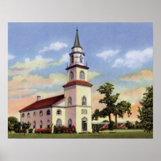 Poster Columbus Georgia Fort Benning Chapelle