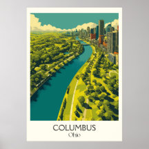 Columbus Ohio Capital City Skyline Moderne Urbaine