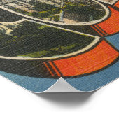 Poster Columbus, Ohio - Grandes Lettres Scènes 4 (Coin)