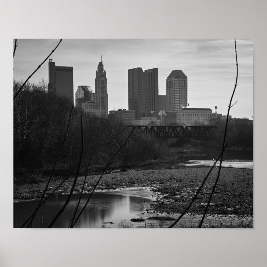 Poster Columbus Skyline (Devant)
